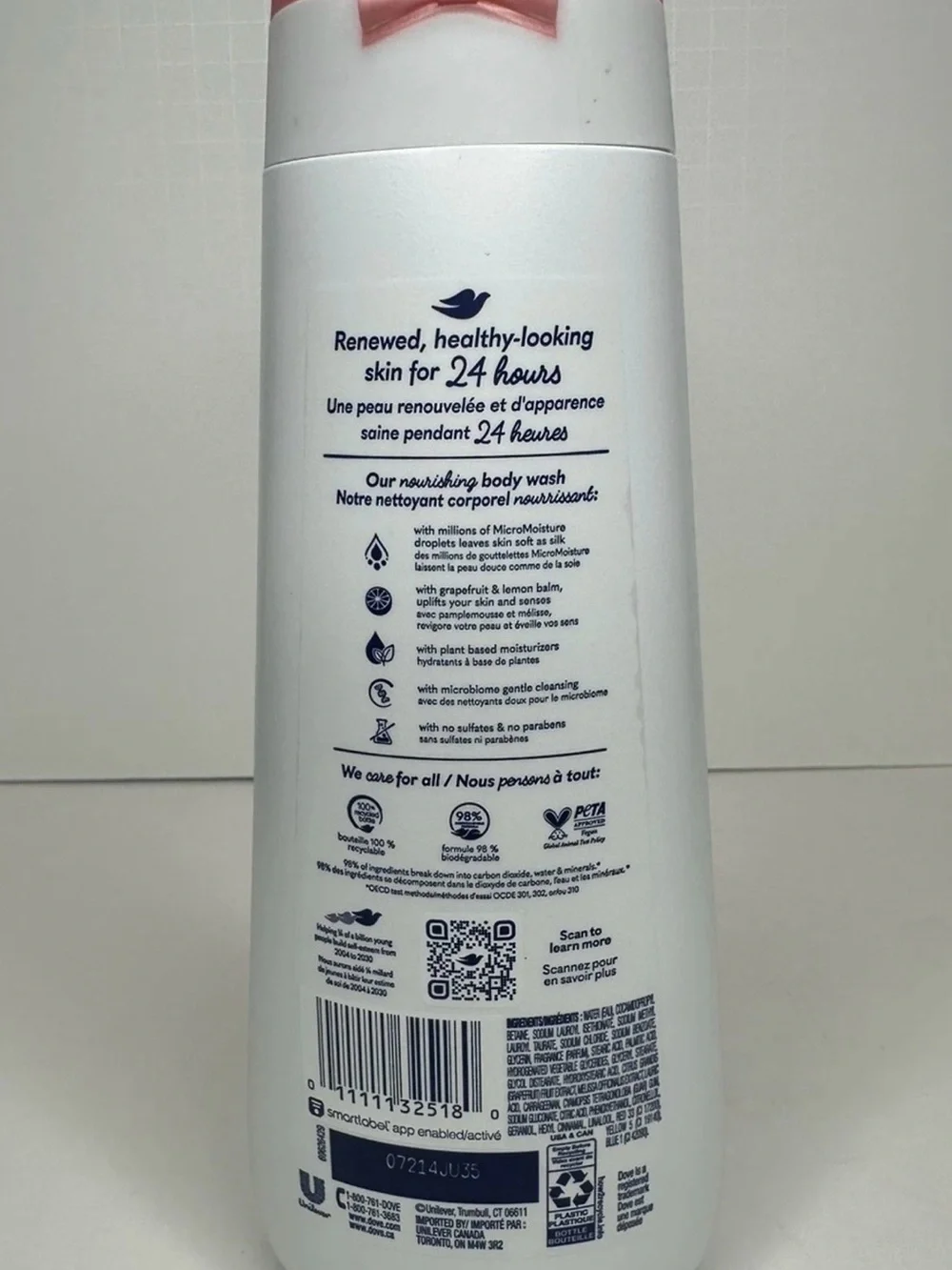 DOVE Limited Edition Summer Care Body Wash – Pink/Coral